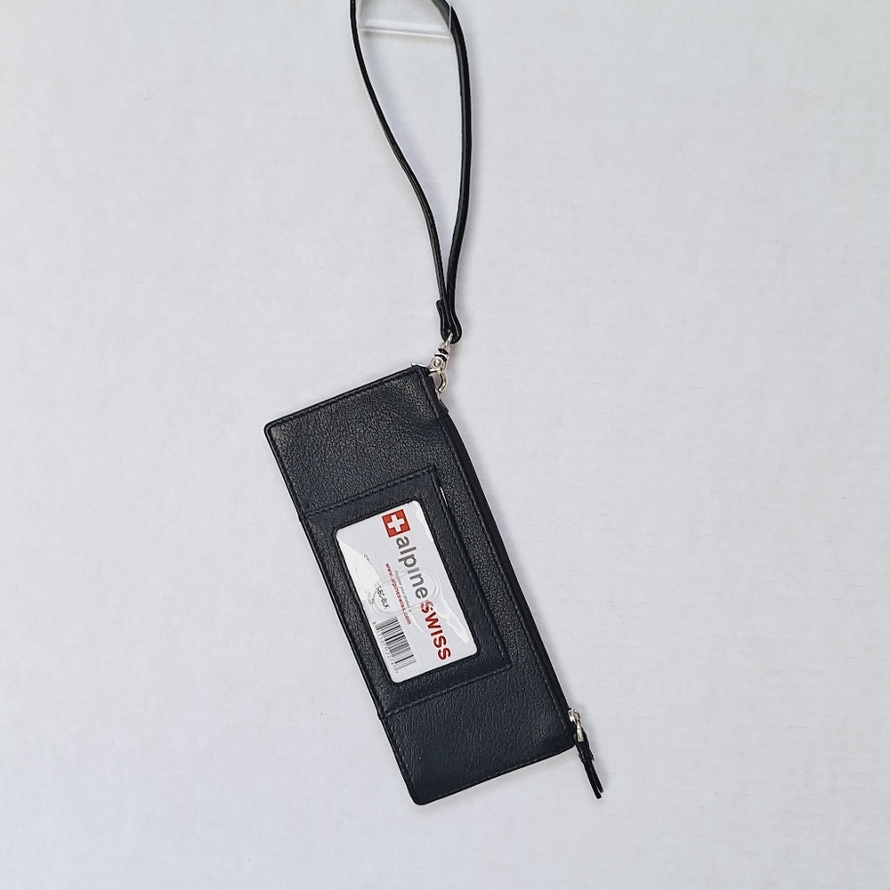 Alpine Swiss Black Leather Wallet🤍